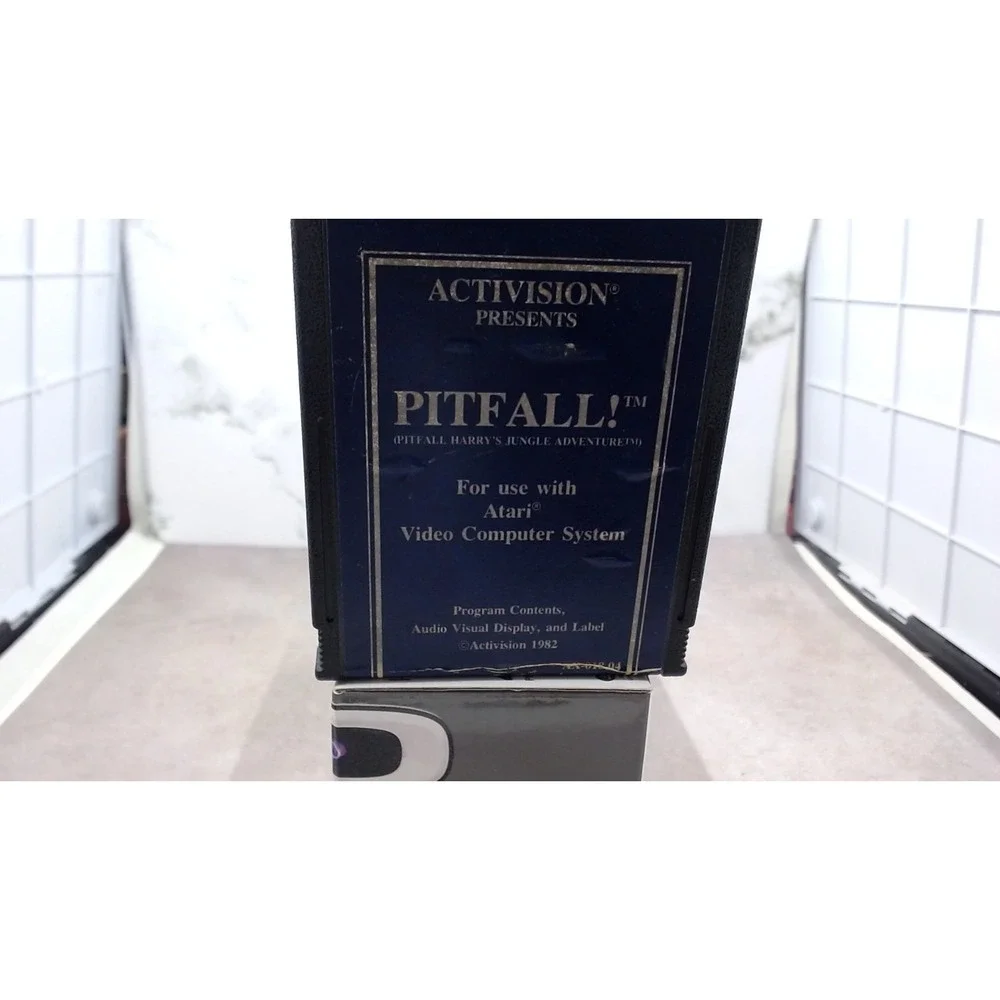 Pitfall Blue Label Atari 2600 Activision AX-018 Cartridge Tested Cleaned